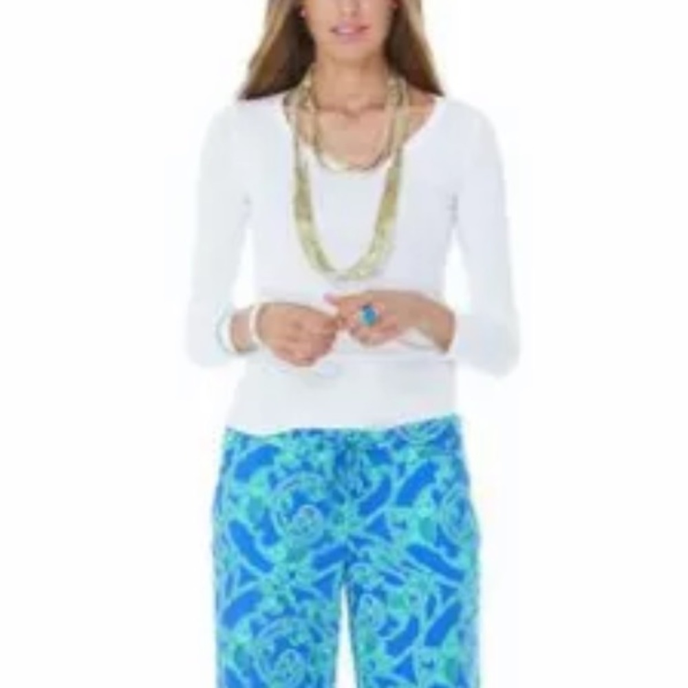 NWT Lilly Pulitzer Arielle Top Resort White XS